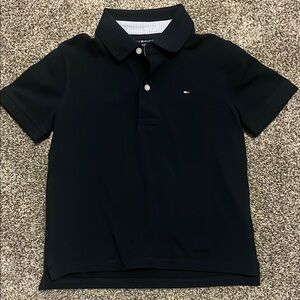 Tommy Hilfiger Black Polo Shirt Classic Style